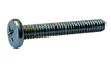 M4-0.7 x 30mm Phillips Drive Pan Head Machine Screw Din 7985, Class 4.8 Steel, Zinc Clear - FT (Box of 1,500)