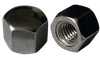 M3-0.5 Hex Cap Nut, Flat Top, DIN 917, A2 (18-8) Stainless Steel (Box of 2,000)