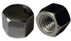 M5-0.8 Hex Cap Nut, Flat Top, DIN 917, A2 (18-8) Stainless Steel (Box of 2,000)
