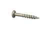 #12-8 x 2-1/2" Phillips Pan Head Deep Thread Cabinet Screw, Steel, Zinc Clear - PT (Box of 1,000)