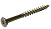 #8-8 x 2-1/2" 18-8 Stainless Steel Deck Screw, Flat Head w/ Nibs, Star (Torx) Drive, Type 17 Point (Box of 750)