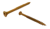 #9-9 x 2-1/2" Ceramic Tan Coated Deck Screw, Flat Head w/ Nibs, Star (Torx) Drive, Type 17 Point - PT (Box of 2,000)