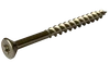 #10-8 x 4" 18-8 Stainless Steel Deck Screw, Flat Head w/ Nibs, Star (Torx) Drive, Type 17 Point (Box of 500)
