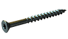 #7 x 1-1/4" Zinc Clear (1000 HR) Deck Screw, Flat Head w/ Nibs, Star (Torx) Drive, Type 17 Point (Box of 5,000)