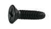 1/4"-20 x 2" Flat Head Phillips Thread Cutting Screw Type F, Steel Black Oxide (Box of 1,000)