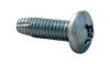 #10-32 x 3/8" Pan Head Phillips Thread Cutting Screw Type F, Steel Zinc Clear (Box of 10,000)