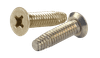 #12-24 x 1-1/4" Flat Head, Undercut Phillips Thread Cutting Screw Type F, 18-8 SS (Box of 2,000)