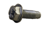 #8-32 x 3/8" Hex Washer Head Phillips Thread Cutting Screw Type F, Steel Zinc Clear (Box of 10,000)