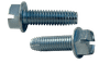 #6-32 x 1/4" Hex Washer Head Slotted Thread Cutting Screw Type F, Steel Zinc Clear (Box of 10,000)