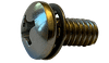 #6-32 x 7/16" Pan Head Phillips SEMS Machine Screw, 18-8 Stainless Steel (Internal Tooth L/W) (Box of 5,000)