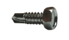 1/4"-14 x 1" Indented Hex Head Tek Screw #2 Point, Steel Zinc (Box of 2,000)