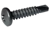 #8-18 x 1-1/4" Pan Head Phillips Tek Screw #3 Point, Steel Silver Ruspert (Box of 5,000)