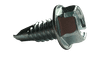 #8-18 x 1" Hex Washer Head Slotted Tek Screw #2 Point, Steel Zinc (Box of 8,000)