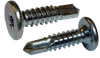 #10-16 x 1/2" Pancake Head Torx (6-Lobe) Tek Screw #3 Point, Steel Zinc (Box of 4,000)