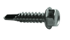 #8-18 x 3/4" Hex Washer Head Tek Screw #2 Point, 316 SS (Box of 4,000)