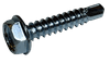 #10-16 x 1" Hex Washer Head Tek Screw #2 Point, Steel Zinc (Box of 5,000)