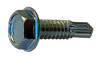 1/4"-20 x 1-1/4" Hex Washer Head Tek Screw #3 Point, Steel Zinc (Box of 1,500)