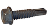 1/4"-20 x 1" Hex Washer Head Tek Screw #3 Point, Steel Silver Ruspert (Box of 1,500)