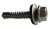 #10-16 x 1-1/4" Hex Washer Head Tek Screw #2 Point, 410 SS with Neo Washer (Box of 1,500)