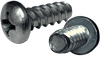 #10-14 x 9/16" Pan Head Phillips Thread Rolling Screw, Steel Zinc Clear & Wax (Box of 7,000)