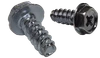 #10-14 x 1/2" Hex Washer Head Phillips Thread Rolling Screw, Steel Zinc Clear & Wax (Box of 8,000)