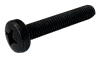 M5-0.8 x 20mm Phillips Drive Pan Head Machine Screw Din 7985A, 18-8 Stainless Steel, Black Oxide - FT (Box of 1,000)