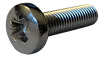 M5-0.8 x 16mm Pozidriv Drive Pan Head Machine Screw, DIN 7985A, 18-8 Stainless Steel - FT (Box of 1,000)