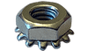 M4-0.7 K-Lock (Keps) Nut, Class 8, Steel, Zinc Clear (Box of 5,000)
