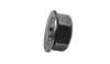M10-1.5 K-Lock (Keps) Nut, Conical Washer, Low Carbon Steel, Zinc Clear (Box of 1,000)