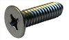 #4-40 x 9/16" Phillips Drive 100 Degree Flat Head Machine Screw, 18-8 Stainless Steel - FT (Box of 5,000)