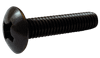 #6-32 x 3/16" Phillips Drive Truss Head Machine Screw, Steel, Zinc Black - FT (Box of 10,000)