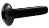 #10-32 x 1" Phillips Drive Truss Head Machine Screw, Steel, Zinc Black - FT (Box of 4,000)