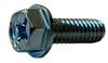 #10-24 x 5/8" Phillips Drive Hex Washer Head Machine Screw, Steel, Zinc Clear - FT (Box of 5,000)