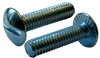 1/4"-20 x 1-1/4" Slotted Drive Truss Head, Serrated Machine Screw, Steel, Zinc Clear - FT (Box of 2,000)