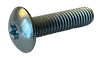 #10-24 x 7/16" Torx Drive Truss Head Machine Screw, Steel, Zinc Clear - FT (Box of 7,000)