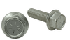 5/16"-18 x 1-1/4" Serrated Flange Bolt, Grade 8, Zinc Clear (Box of 1,000)