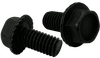 #10-32 x 1/2" Serrated Flange Bolt, Steel, Black Oxide (Box of 5,000)