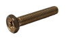 #4-40 x 3/8" NAS1801-04-6 Indented Hex Head Phillips Screw, Header Point, Alloy Steel, Cad Yellow (Box of 1,000)