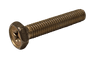 #8-32 x 1/2" NAS1801-08-8 Indented Hex Head Phillips Screw, Header Point, Alloy Steel, Cad Yellow (Box of 1,000)