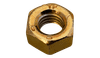 9/16"-12 Finished Hex Nut, Grade 8, Steel, Zinc Yellow, Domestic (DFARS) (Box of 500)
