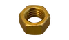3/8"-16 Finished Hex Nut, Grade 2, Steel, Zinc Yellow (Box of 1,500)