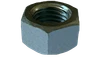 1"-14 Heavy Hex Nut, Grade A, Steel, Zinc Clear (Box of 50)
