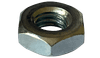 7/16"-14 UNC Heavy Hex Jam Nut, Grade A, Steel, Zinc Clear (Box of 1,600)