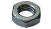 1"-14 Hex Jam Nut, Grade A, Steel, Zinc Clear (Box of 140)