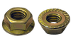 1/4"-20 UNC Serrated Flange Nut, Grade 8, Steel, Zinc Yellow (Box of 2,000)