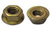 1/2"-13 UNC Serrated Flange Nut, Grade 8, Steel, Zinc Yellow (Box of 250)