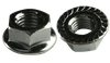 1/2"-13 Serrated Large Flange Hex Lock Nut, Case Hardened Steel, Zinc Clear (Box of 250)