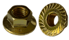 5/16"-18 Serrated Large Flange Nut, Grade 8, Steel, Zinc Yellow (Box of 1,500)