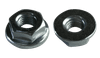 #6-32 UNC Non-Serrated Flange Nut, Low Carbon Steel, Zinc Clear (Box of 5,000)