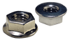 #8-32 Non-Serrated Flange Nut, 18-8 Stainless Steel (Box of 5,000)